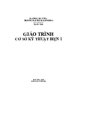 Giáo trình Cơ sở kỹ thuật điện 1 môn Lý thuyết mạch | Đại học Bách Khoa, Đại học Đà Nẵng