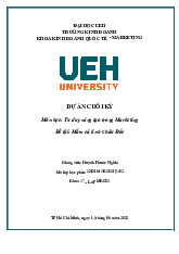 Tiêu luận cuối kỳ Mắm cá linh Châu Đốc môn Tư duy sáng tạo và phát triển | Đại học Kinh tế Thành phố Hồ Chí Minh