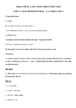 Tiếng Anh lớp 6 unit 11 A closer look 2