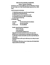 TÓM TẮT GIỮA KỲ NGUYÊN LÝ MARKETING (MKT101)