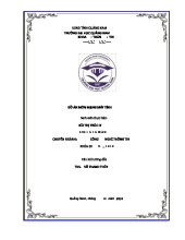 Đồ án Thiết kế Mạng VLAN cho Khách Sạn | Môn Mạng máy tính - Đại học Quảng Nam