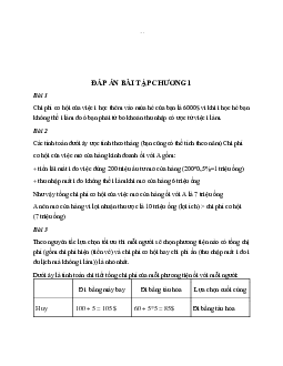 Bài tập Chương 1: Tổng quan về kinh tế học môn Kinh tế học đại cương | Đại học Thăng Long