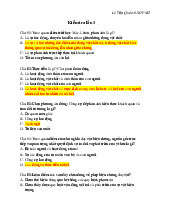 Đề thi giữa kì  môn Triết học Mac Lê nin  - trường đại học Thủy