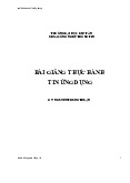 Bài giảng ôn tập - Tin ứng dụng | Trường Đại Học Duy Tân