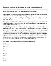 Toán hay và khó lớp 2- Ôn tập về phép nhân, phép chia