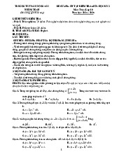 Đề cương giữa kỳ 2 Toán 10 năm 2024 – 2025 trường THPT Sơn Động 3 – Bắc Giang