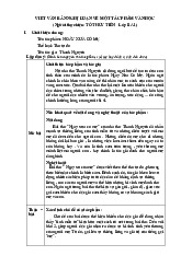 Dàn Ý Nghị Luận Văn Học: Tác Phẩm "Ngày Xưa Có Mẹ"