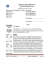 Bài thi học phần Lịch sử Đảng Cộng sản Việt Nam - Mã 37 | Trường Đại học Thương Mại