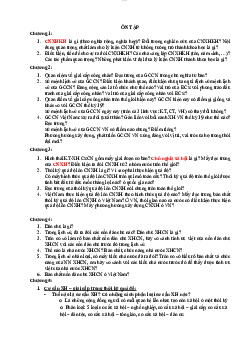 Câu hỏi tự luận môn Chủ nghĩa xã hội khoa học