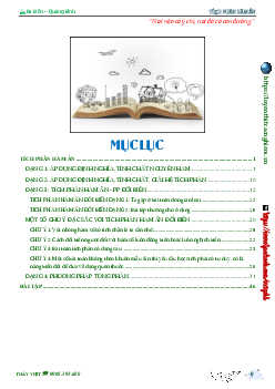 Hướng dẫn giải bài toán tích phân hàm ẩn – Nguyễn Hoàng Việt Toán 12