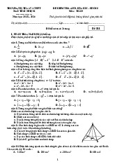 Đề giữa học kì 1 Toán 8 năm 2025 – 2026 trường Ngô Thời Nhiệm – TP HCM