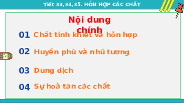 Giáo án điện tử Khoa học tự nhiên 6 bài 16 Kết nối tri thức : Hỗn hợp các chất