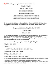 Bài tập chương 2 thanh toán quốc tế | Học viện Nông nghiệp Việt Nam