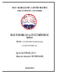 Vấn đề bảo lưu kết quả học tập của sinh viên hiện nay | Bài tập khảo sát Xã hội học