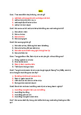 Câu hỏi và đáp án về Quản trị rủi ro trong Thương mại môn Thương mại quốc tế | Trường Đại Học Thái Nguyên