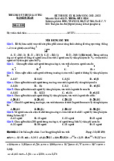 Đề thi học kỳ II môn Xác suất - Thống kê Y học | Đại học Y dược Cần Thơ