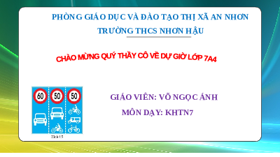 Giáo án điện tử Khoa học tự nhiên 7 Bài 8 Cánh diều: Đồ thị quãng đường - thời gian