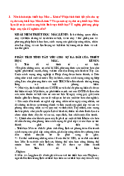 Đề cương học kỳ 1 môn Triết học Mác - Lênin | Trường Đại học Mở Hà Nội