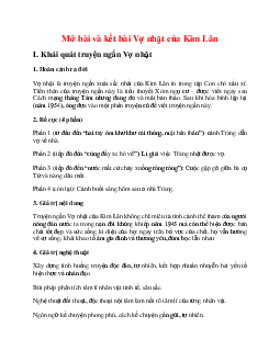 Mở bài và kết bài Vợ nhặt của Kim Lân hay nhất | Văn mẫu 12