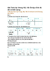 Giải Toán lớp 5 trang 152, 153: Ôn tập về đo độ dài và khối lượng