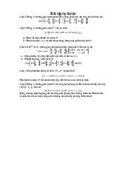Bài tập ôn tập tự luyện môn Đại số tuyến tính | Đại học Bách Khoa, Đại học Đà Nẵng