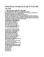 Những tiết mục văn nghệ hay về ngày 20 11 năm 2025 mới nhất