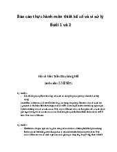 Báo cáo Thực Hành Buổi 1-2: Thiết Kế Số và Vi Xử Lý (22029071). Môn Mạng máy tính (ĐHCN) | Trường Đại học Công nghệ, Đại học Quốc gia Hà Nội.