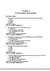 Chapter 1: Ten Principles of Economics - Review notes | Microeconomics | Trường Đại học Quốc tế, Đại học Quốc gia Thành phố Hồ Chí Minh