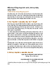 Mẫu hợp đồng chụp ảnh cưới, ảnh sự kiện, quay video