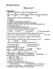 Bài tập nhóm IA | Bài tập Hóa học 1