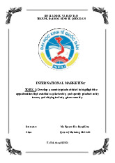 Market Entry Strategies for Bamboo Products in Singapore | Môn Marketing quốc tế - Đại học Kinh Tế Quốc Dân