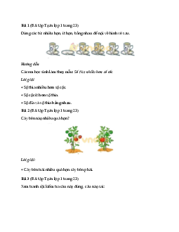 Giải Toán lớp 1 trang 23 sách Cánh Diều