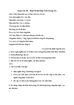 Soạn bài Thực hành tiếng Việt trang 26 - Kết nối tri thức Ngữ văn lớp 10