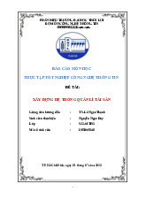 Báo cáo thực tập tốt nghiệp - Xây dựng Hệ thống quản lý tài sản môn Công nghệ thông tin | Trường Đại học Thủy Lợi