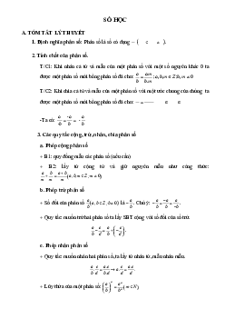 Đề cương ôn tập học kì 2 môn Toán 6 | Cánh diều