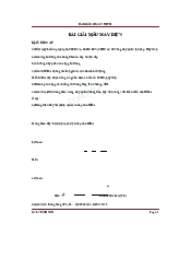 Bài giải mẫu máy điện | Trường đại học Điện Lực