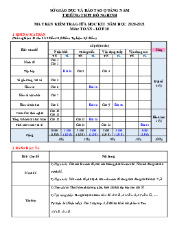 Đề thi giữa HK1 Toán 10 năm 2020 – 2021 trường THPT Hồ Nghinh – Quảng Nam