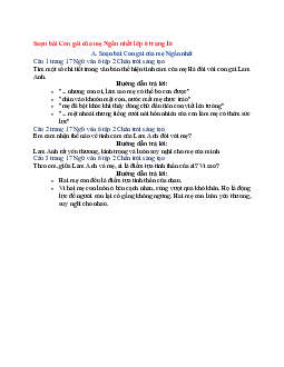 Soạn Văn 6 siêu ngắn - Chân trời sáng tạo bài Con gái của mẹ
