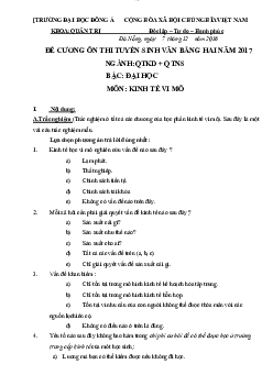 Đề cương ôn thi văn bằng 2 ktvm