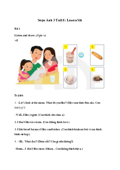 Giải Tiếng Anh lớp 3 Unit 5: Lesson Six | Family and Friends