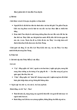 Văn mẫu lớp 11: Dàn ý bài Trao duyên của Nguyễn Du (12 Mẫu) | Cánh diều