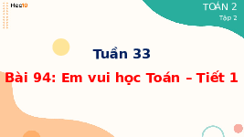 Giáo án điện tử Toán 2 Chương 4 Cánh diều: Em vui học toán trang 86 (tập 2)
