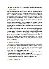 Tự học là gì? Các phương pháp tự học hiệu quả