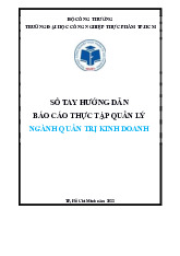 Hướng dẫn báo cáo thực tập quản lý môn Quản trị kinh doanh | Đại học Công nghiệp Thực phẩm Thành phố Hồ Chí Minh
