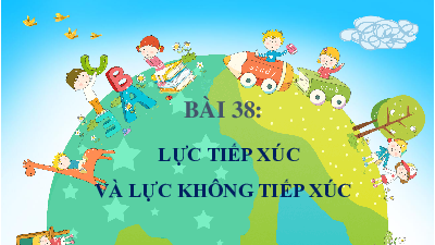 Bài 38: Lực tiếp xúc và lực không tiếp xúc | Bài giảng PowerPoint KHTN 6 | Chân trời sáng tạo