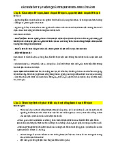 Câu Hỏi Ôn Tập Môn Quản trị Kinh doanh lữ hành | Đại học Văn hóa Hà Nội