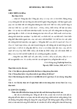 Bộ đề ôn thi HK1 Ngữ văn 11 năm 2022-2023 (có đáp án)