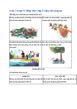 Giải SGK môn Tiếng việt 2 - Bài Ôn tập 2 | Chân trời sáng tạo