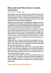 Metyl axetat là gì? Metyl axetat có công thức như thế nào?