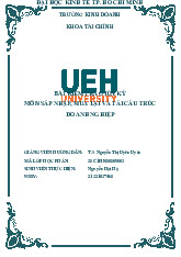 Bài kiểm tra giữa kỳ môn Sáp nhập, mua lại và tái cấu trúc doanh nghiệp  | Trường Đại học Kinh tế Thành phố Hồ Chí Minh